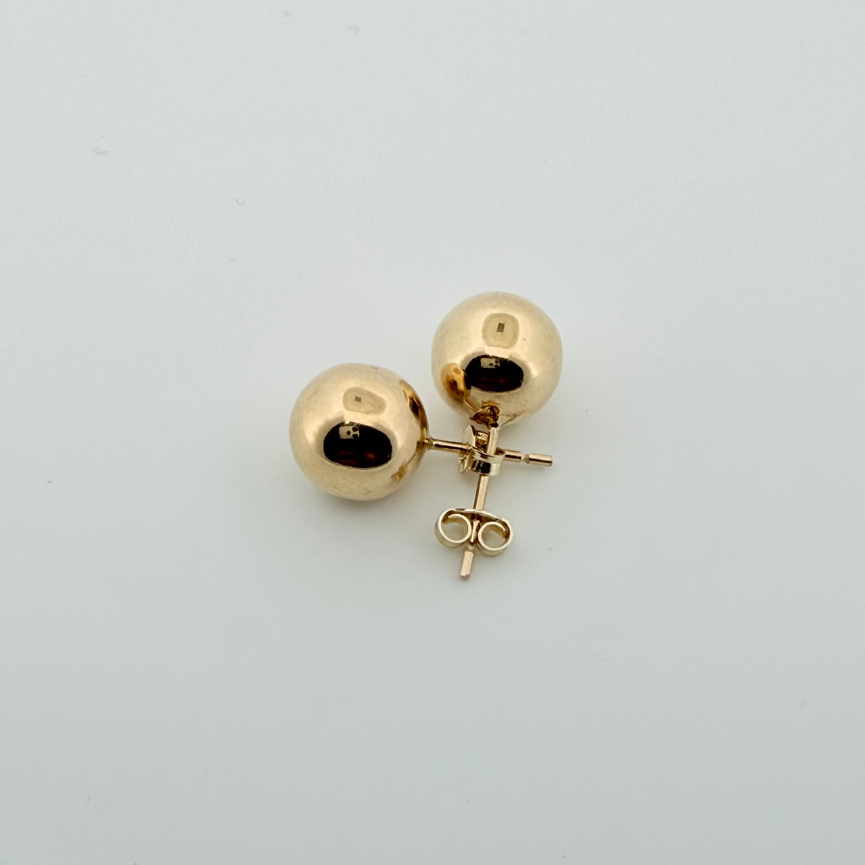 Large Ball Stud Earrings