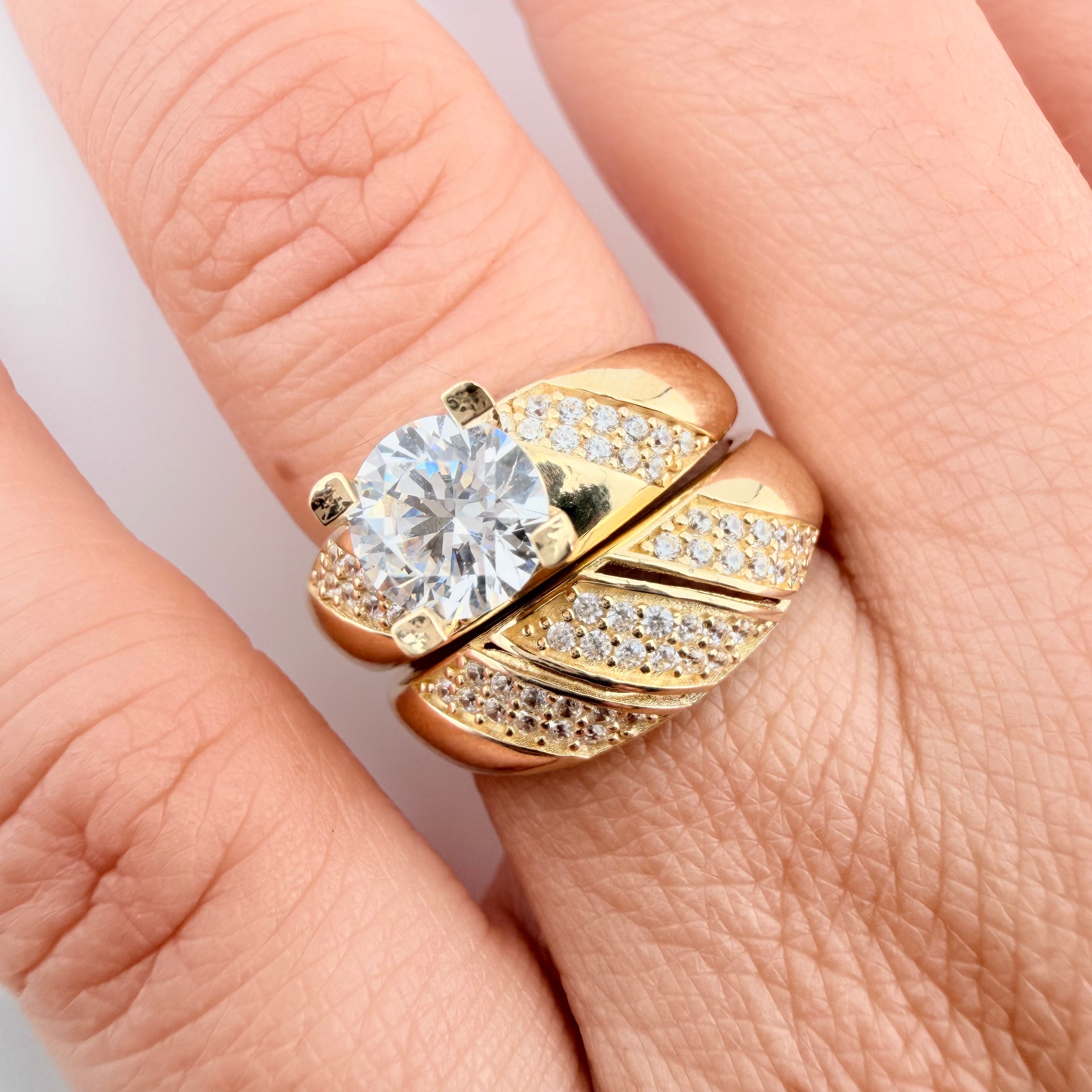 Engagement Ring Duo CZ 3