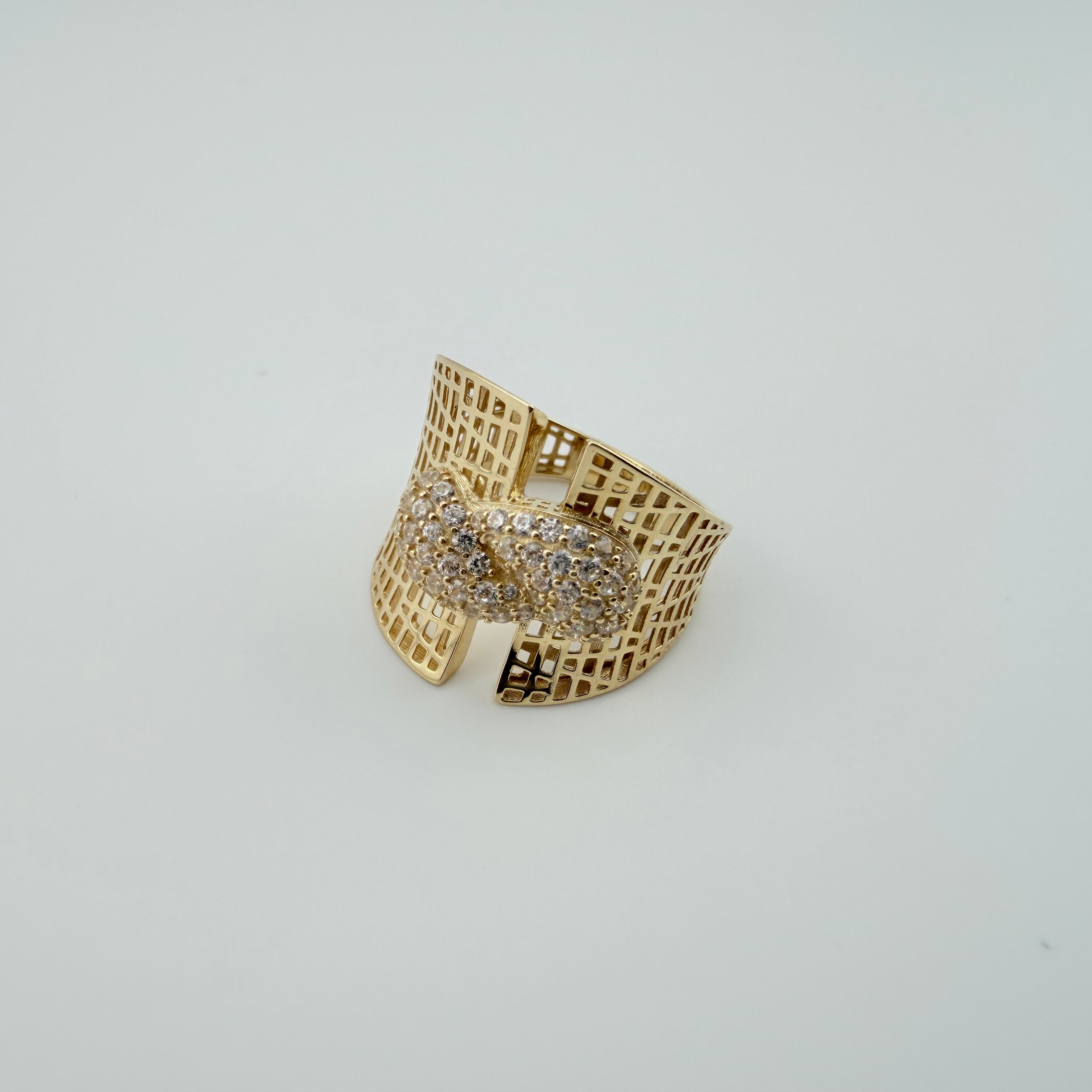 Aurora Split CZ Ring