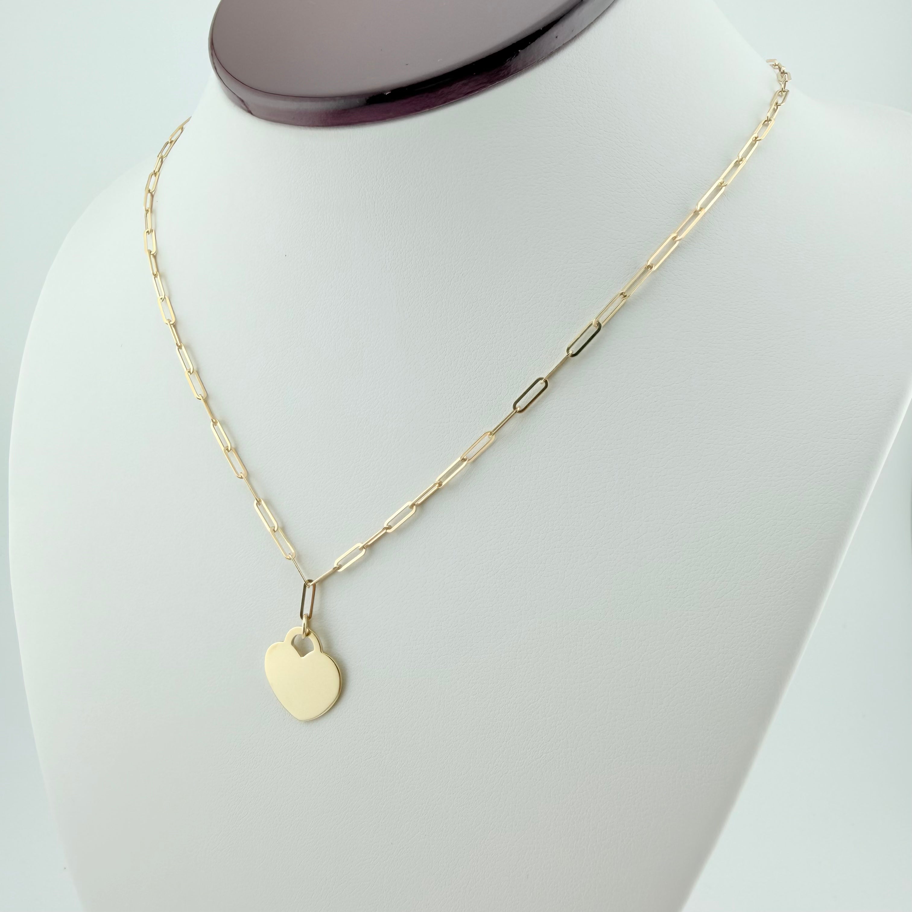 Paperclip & Plain Heart Charm