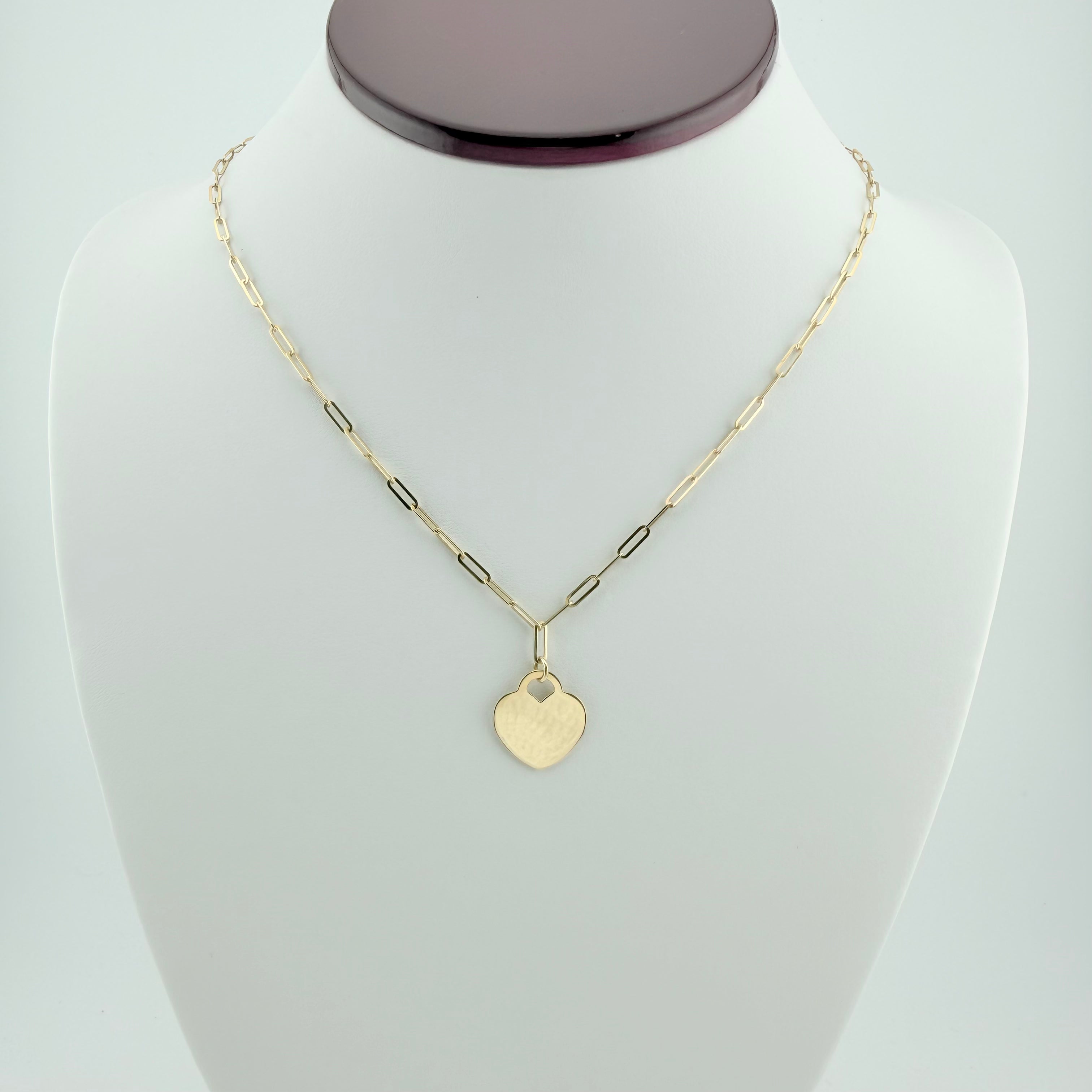 Paperclip & Plain Heart Charm