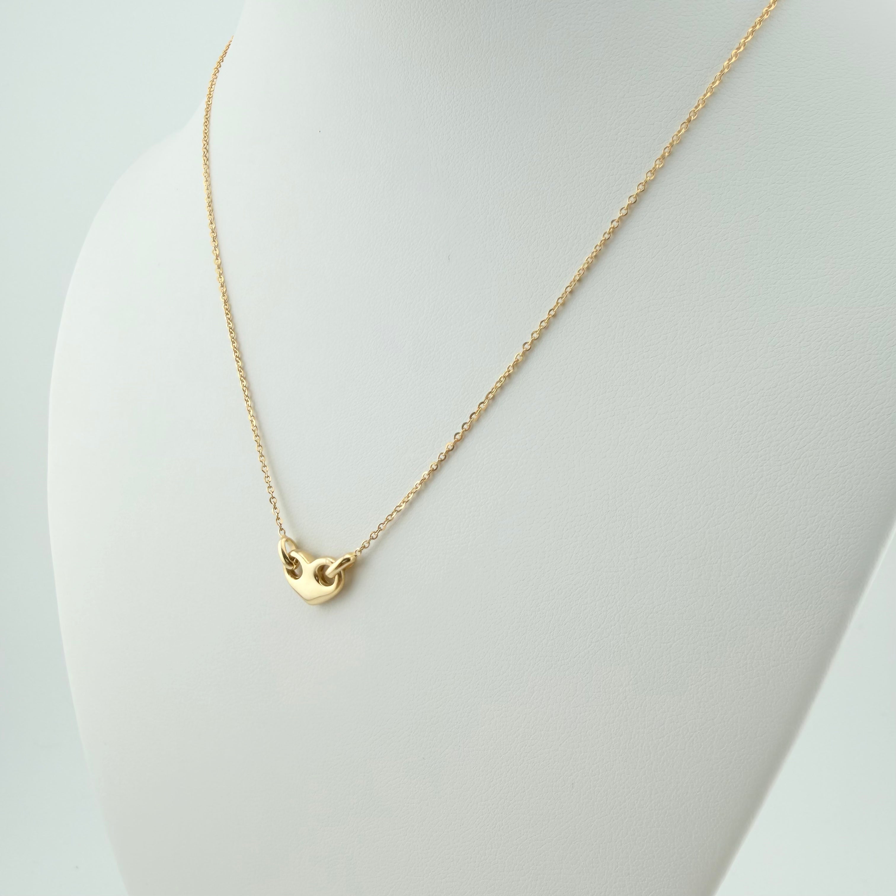 Simple Lock Heart Necklace
